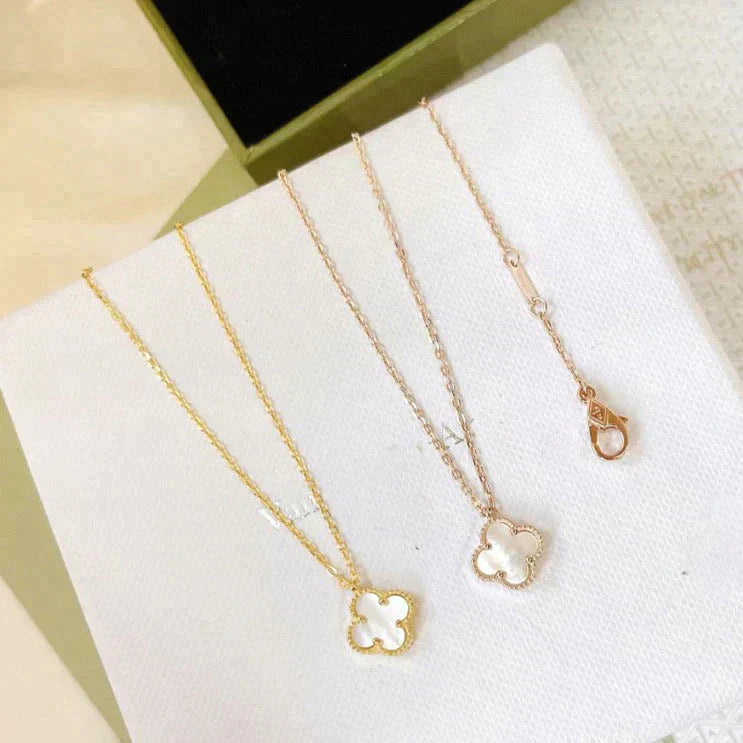 ¡®Imperial¡¯CLOVER MINI 9.5MM WHITE MOTHER-OF-PEARL NECKLACE