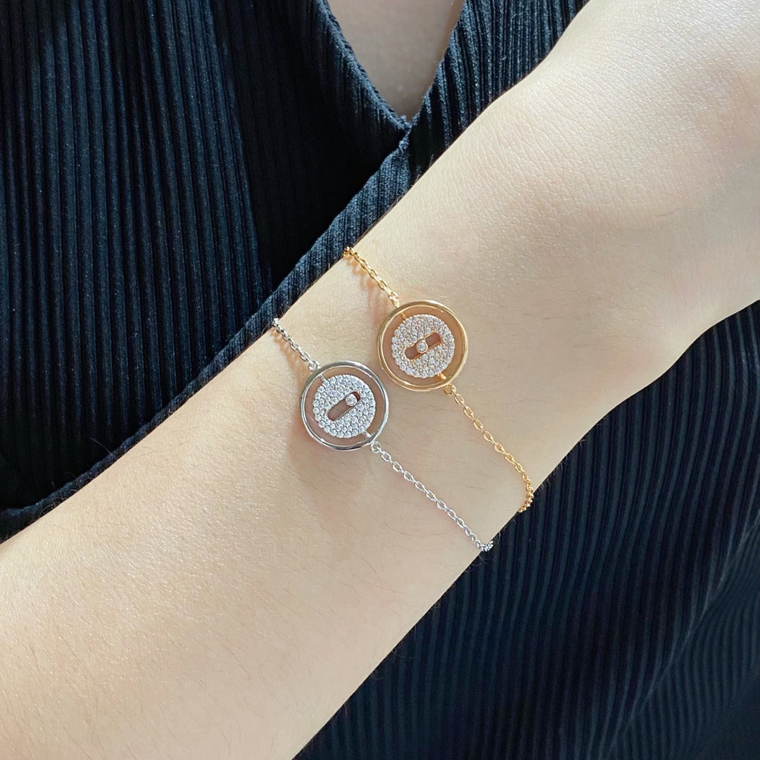 [Imperial Jewelrys]LUCKY MOVE DIAMOND PAVED BRACELET