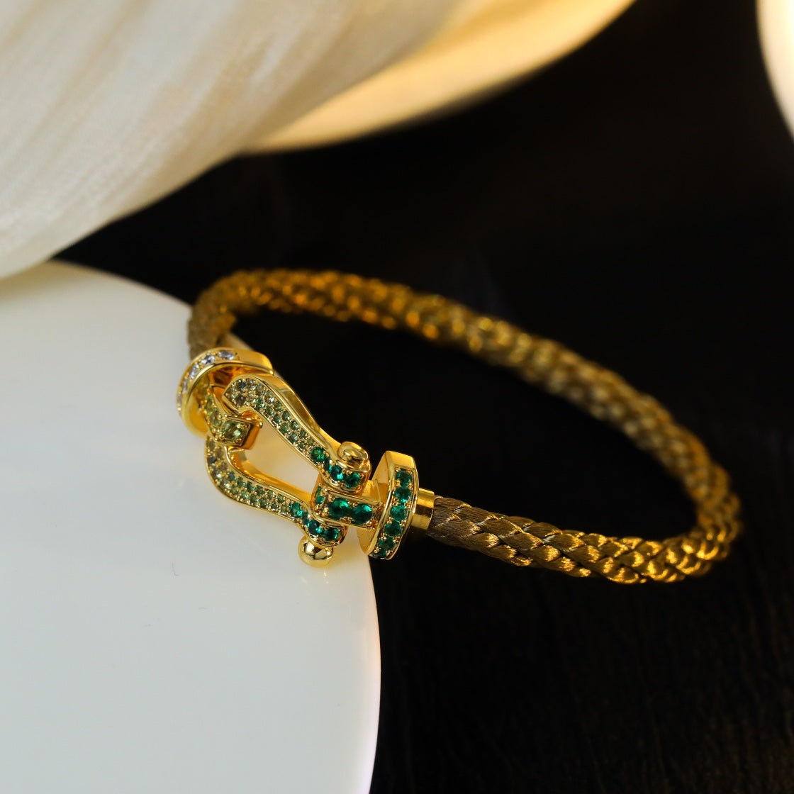 ¡®Imperial¡¯FORCE 10 GOLD GREEN DIAMOND PAVED