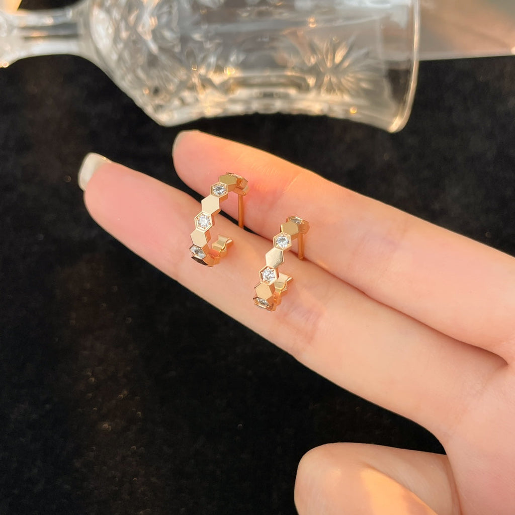 ¡®Imperial¡¯BEE LOVE DIAMOND HOOP EARRINGS