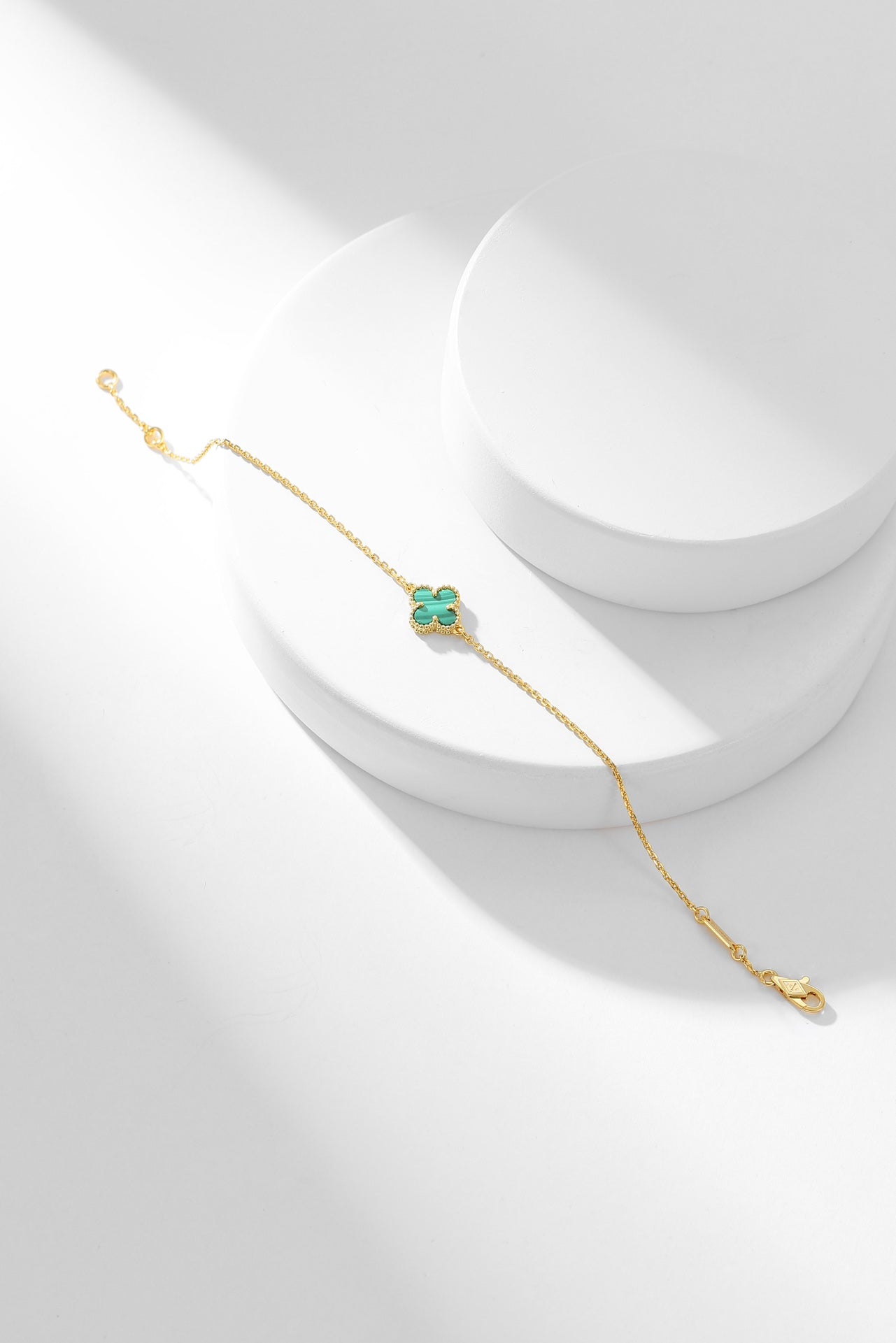 ¡®Imperial¡¯CLOVER BRACELET MALACHITE 1 MOTIF