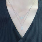 [Imperial Jewelrys]MOVE 2 ROW DIAMOND NECKLACE