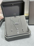 [Imperial Jewelrys]MOVE 2 ROW DIAMOND NECKLACE