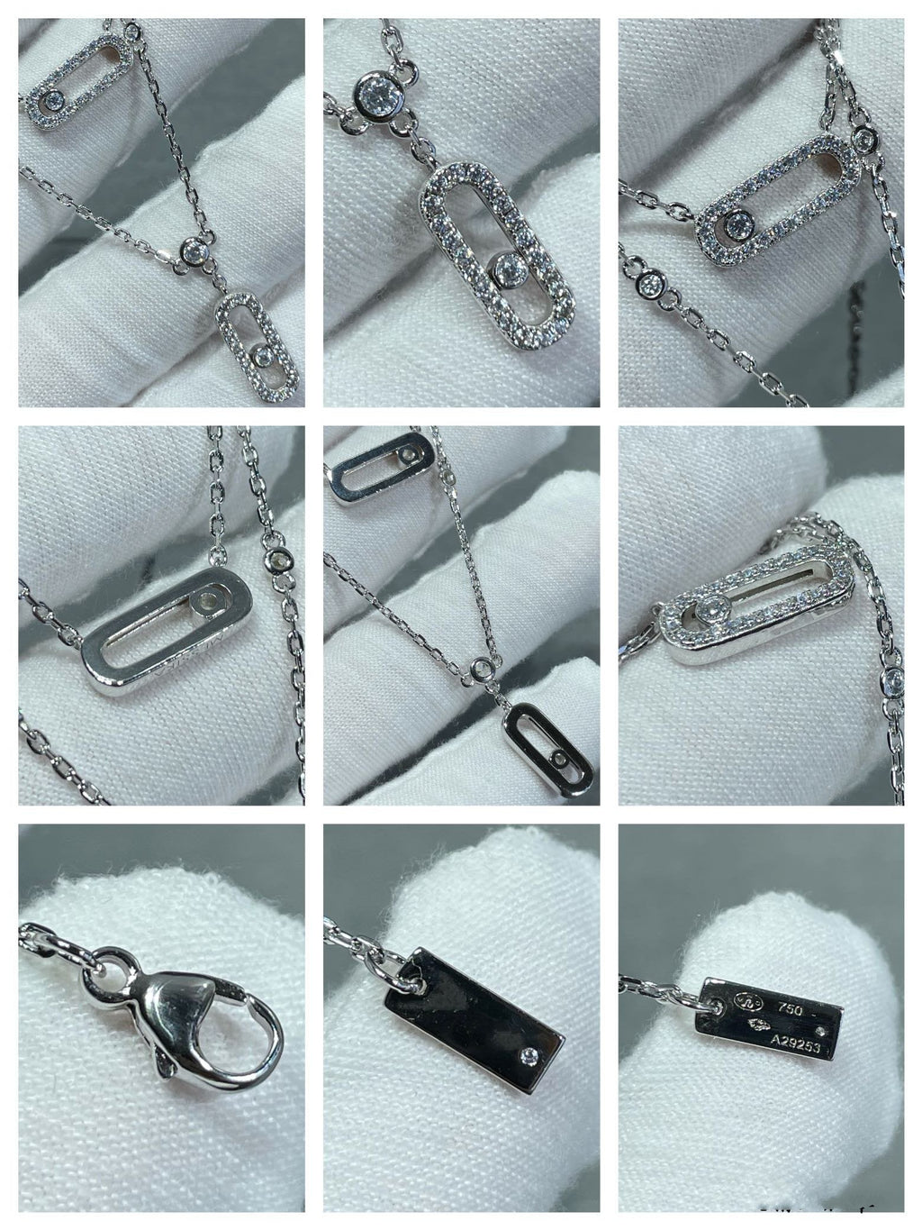 [Imperial Jewelrys]MOVE 2 ROW DIAMOND NECKLACE