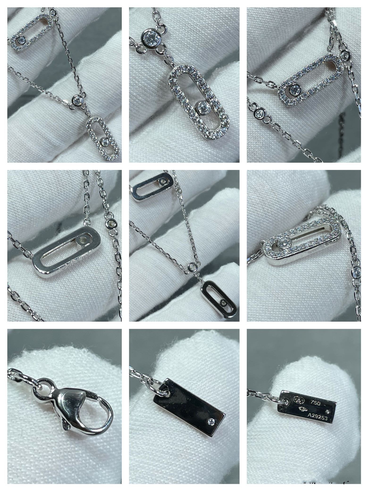 [Imperial Jewelrys]MOVE 2 ROW DIAMOND NECKLACE