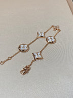 ¡®Imperial¡¯STAR AND SUN 5 MOTIF MOP PINK GOLD BRACELET