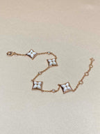 ¡®Imperial¡¯STAR 4 MOTIF MOP DIAMOND PINK GOLD BRACELET