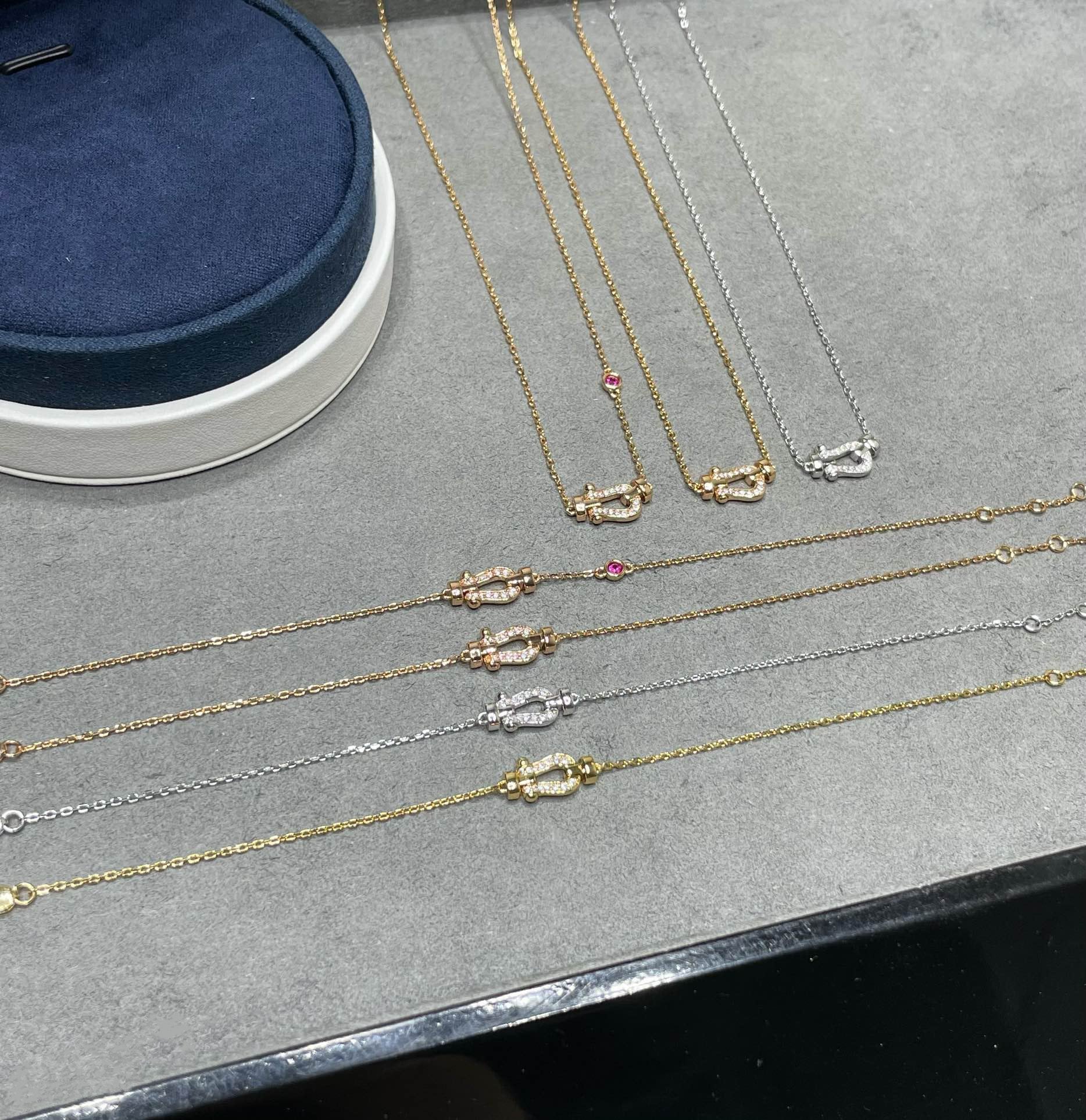 ¡®Imperial¡¯FORCE 10 DIAMOND PINK GOLD NECKLACE