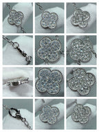 ¡®Imperial¡¯CLOVER 6 MOTIF DIAMOND PAVED NECKLACE