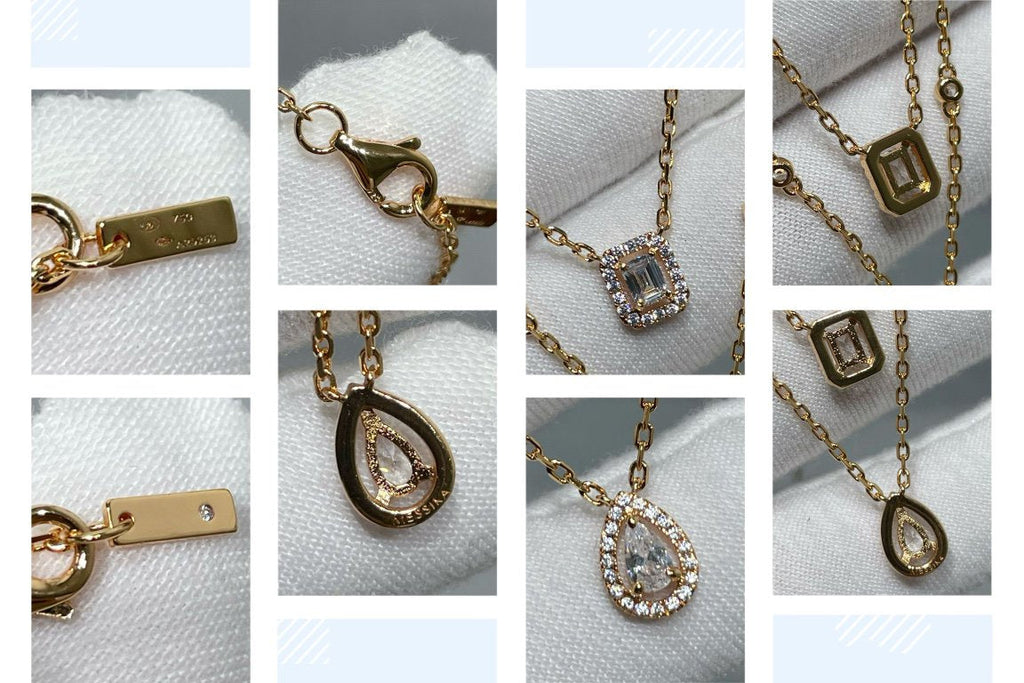 [Imperial Jewelrys]MY TWIN 2 ROW DIAMOND NECKLACE