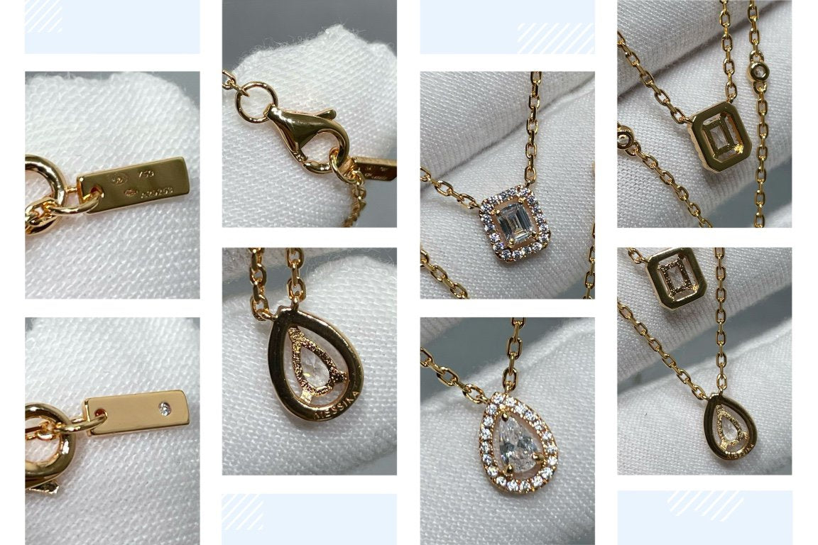 [Imperial Jewelrys]MY TWIN 2 ROW DIAMOND NECKLACE