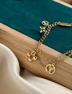 ¡®Imperial¡¯BLOOMING PINK GOLD MOP BRACELET