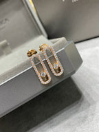 [Imperial Jewelrys]MOVE UNO STUD DIAMOND PAVED EARRINGS