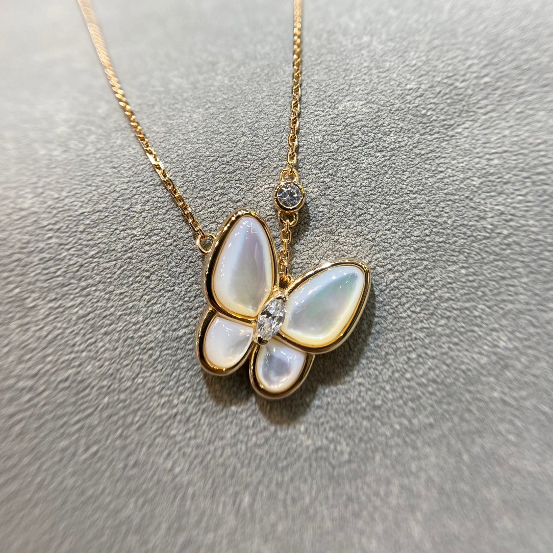 ¡®Imperial¡¯BUTTERFLY MOP DIAMOND NECKLACE