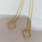 ¡®Imperial¡¯CLOVER ROCK CRYSTAL ROSE GOLD NECKLACE