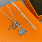 ¡®Imperial¡¯CONSTANCE PEDANT SILVER NECKLACE