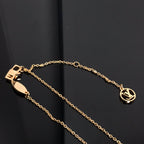 ¡®Imperial¡¯COLOR BLOSSOM PINK MOP SUN GOLD NECKLACE
