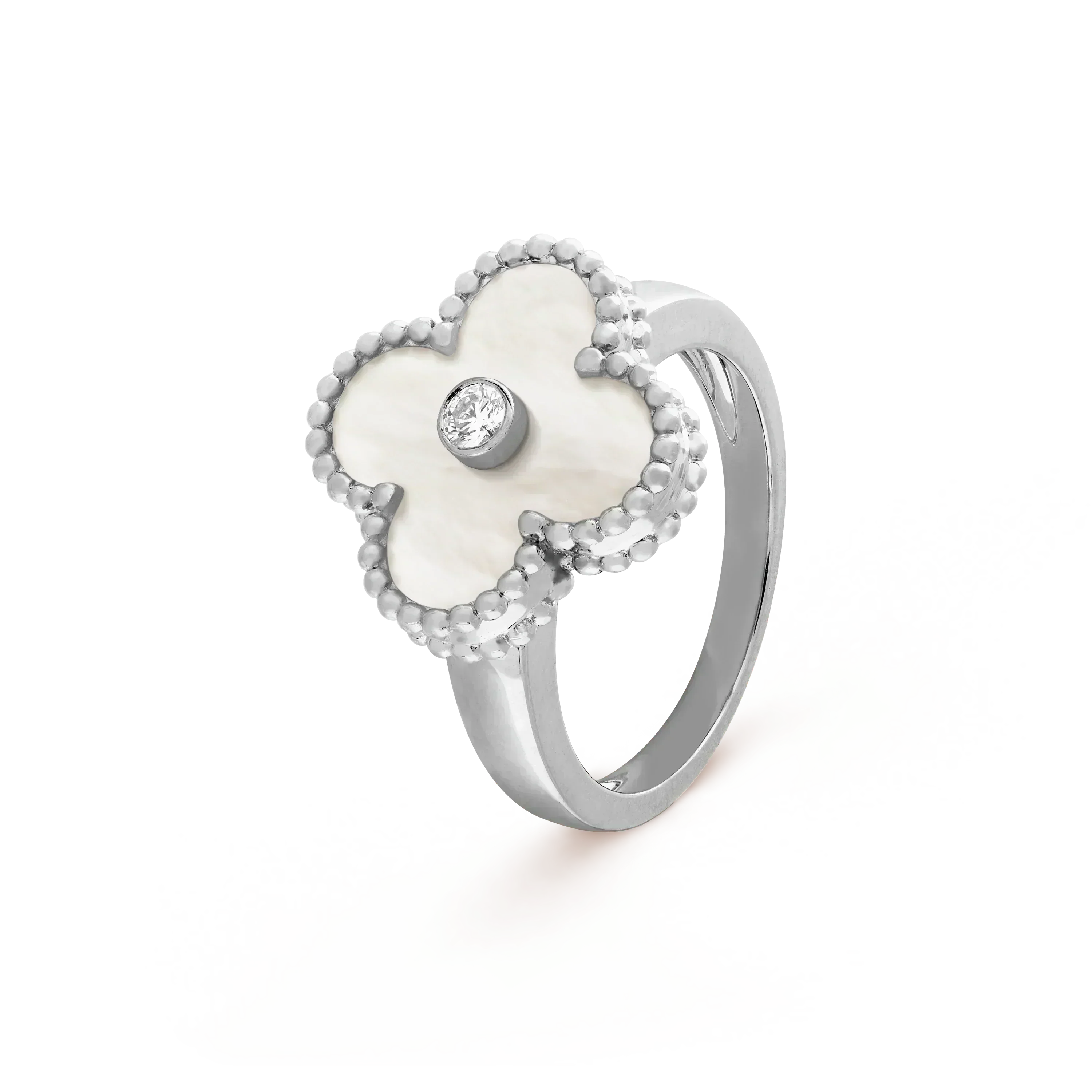 ¡®Imperial¡¯CLOVER SILVER MOP DIAMOND RING