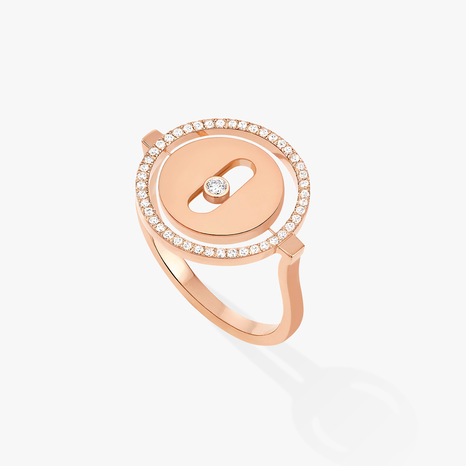 [Imperial Jewelrys]LUCKY MOVE PINK GOLD DIAMOND RING