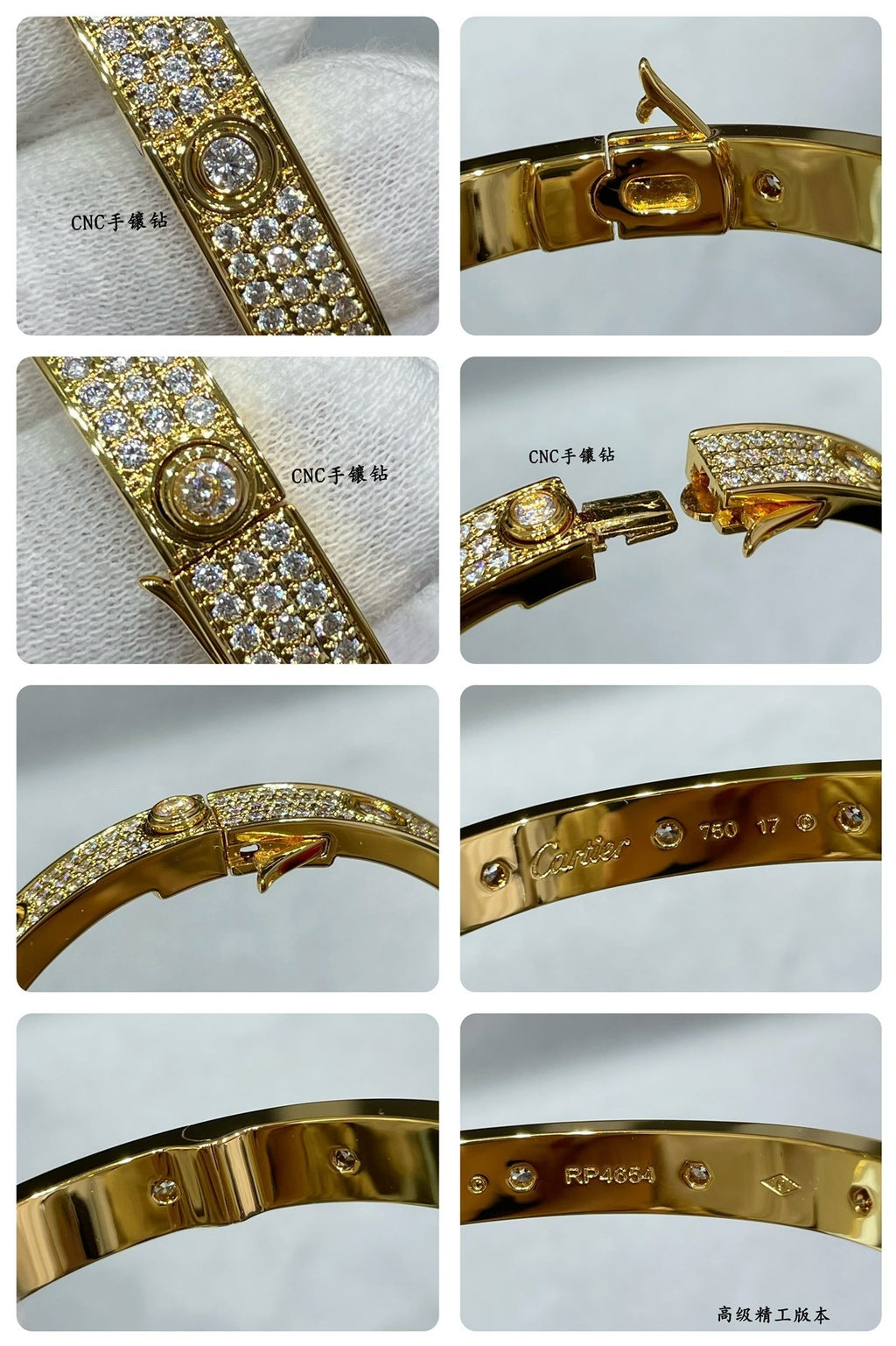 ¡®Imperial¡¯LOVE BRACELET 6.1MM DIAMOND-PAVED 10 BIG DIAMONDS