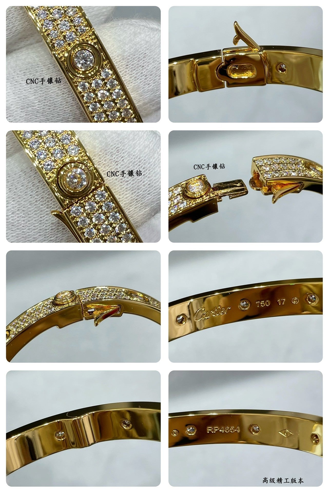 ¡®Imperial¡¯LOVE BRACELET 6.1MM DIAMOND-PAVED 10 BIG DIAMONDS