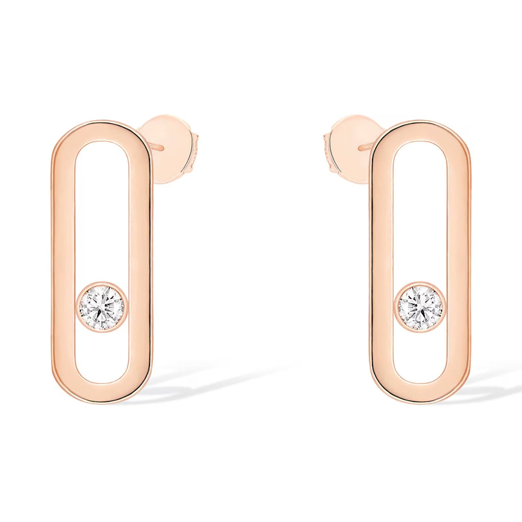 [Imperial Jewelrys]MOVE UNO SMALL 1 DIAMOND EARRINGS