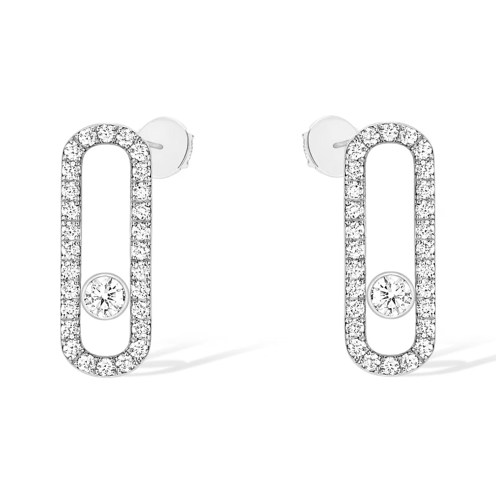 [Imperial Jewelrys]MOVE UNO STUD DIAMOND PAVED EARRINGS