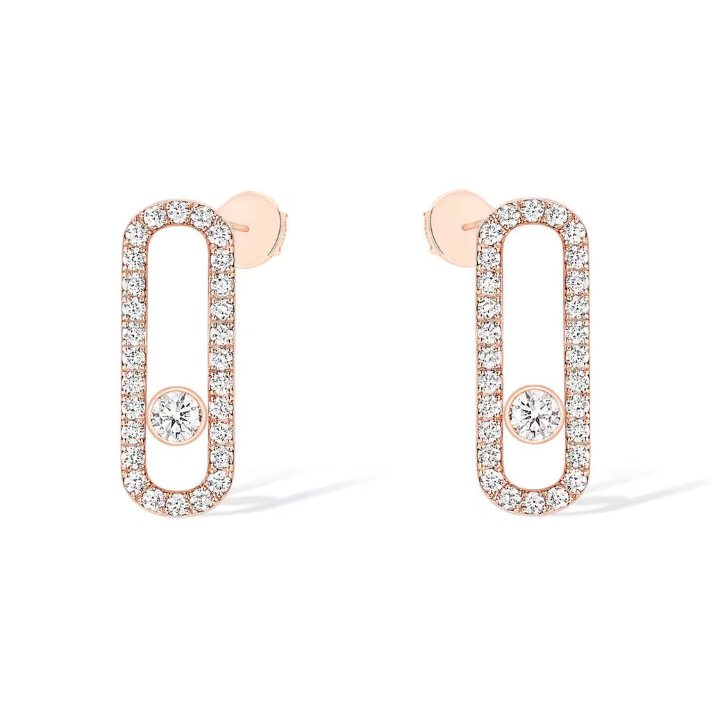 [Imperial Jewelrys]MOVE UNO STUD DIAMOND PAVED EARRINGS