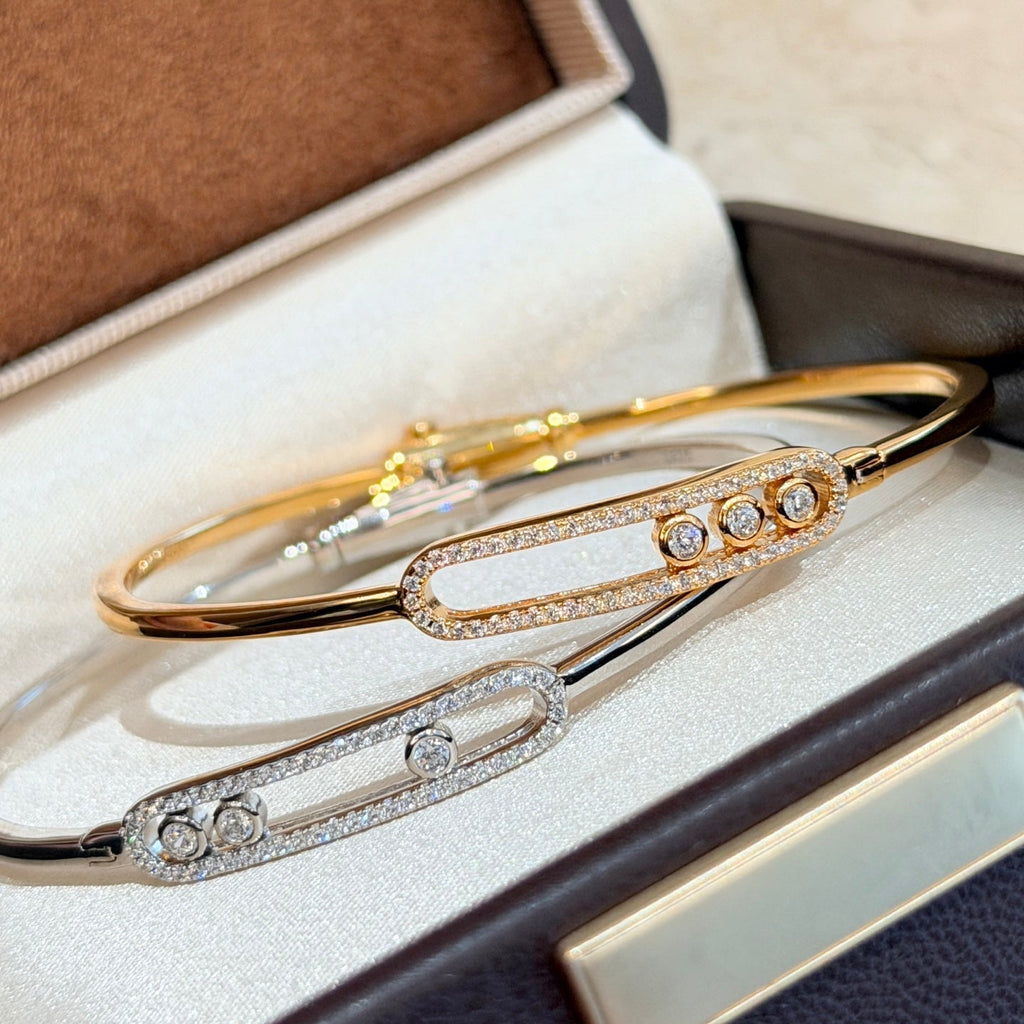 [Imperial Jewelrys]Move Pavé Diamond Bangle Bracelet M