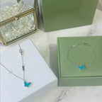 ¡®Imperial¡¯BUTTERFLY TURQUOISE BUTTERFLY BRACELET SILVER