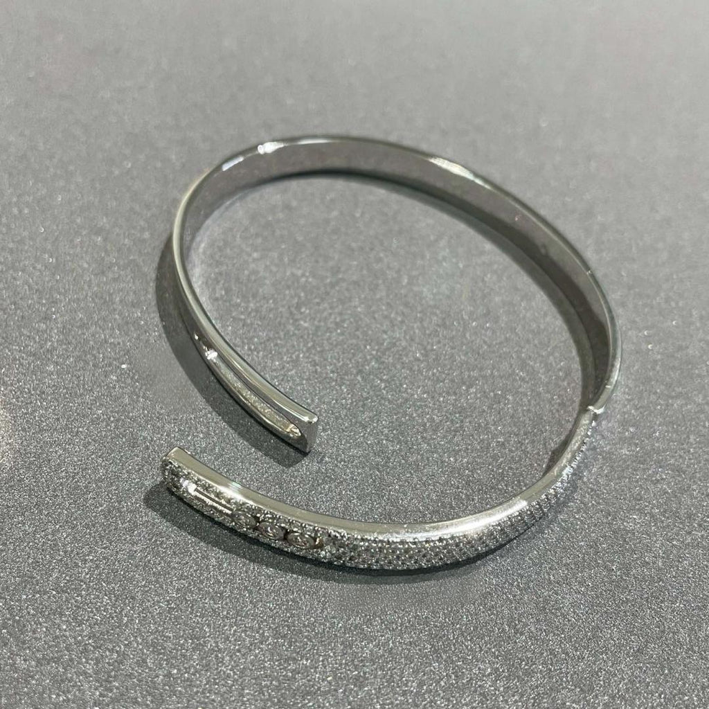 [Imperial Jewelrys]Move Noa Rose Gold Pavé Diamond Bangle Bracelet