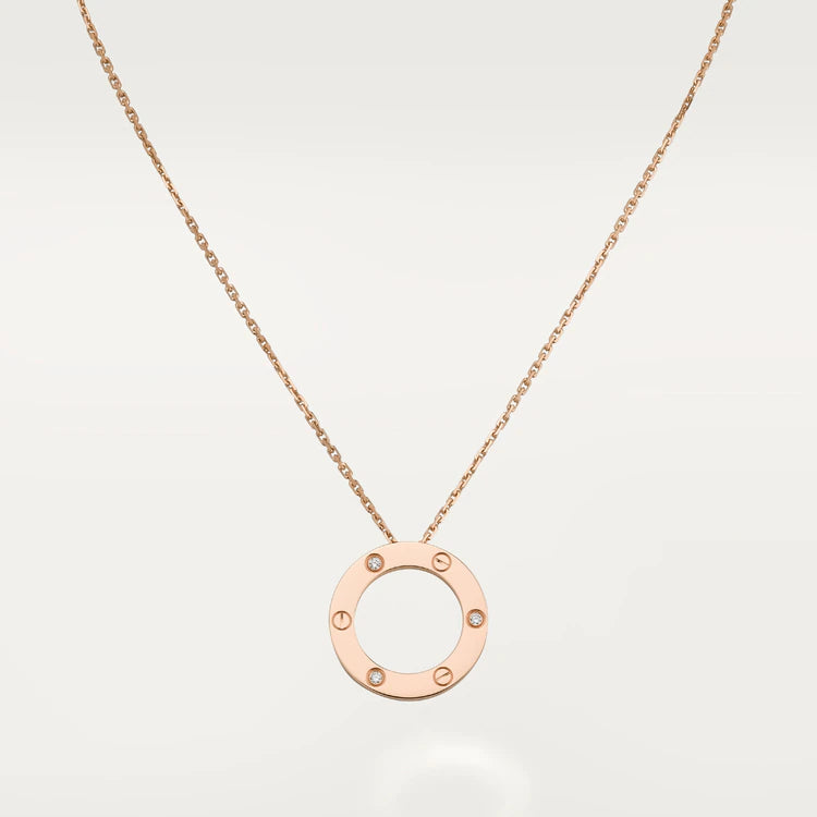 ¡®Imperial¡¯LOVE NECKLACE 16MM 3 DIAMONDS