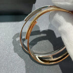 [Imperial Jewelrys]Move Noa Rose Gold Pavé Diamond Bangle Bracelet