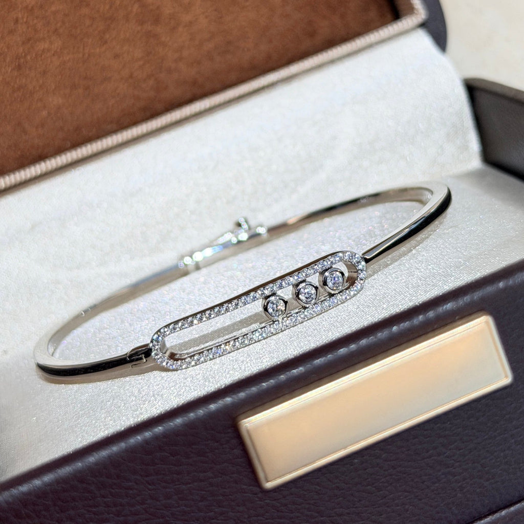 [Imperial Jewelrys]Move Pavé Diamond Bangle Bracelet M