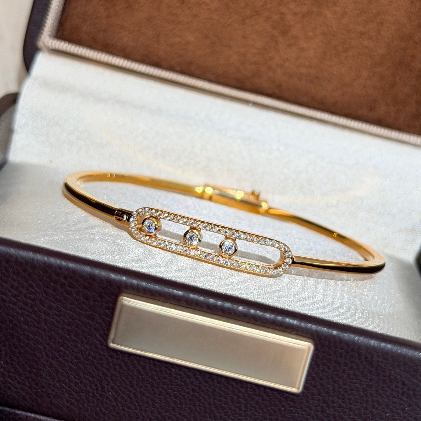 [Imperial Jewelrys]Move Pavé Diamond Bangle Bracelet M