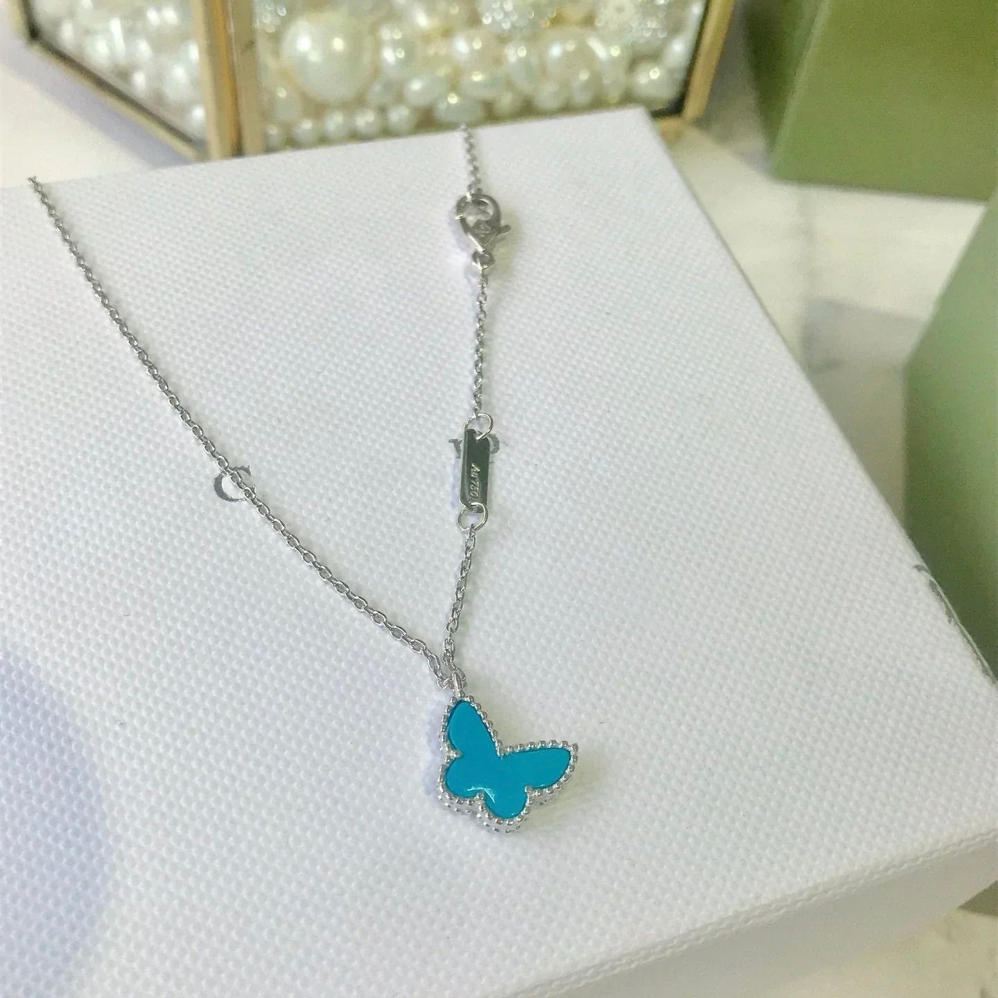 ¡®Imperial¡¯BUTTERFLY TURQUOISE BUTTERFLY BRACELET SILVER