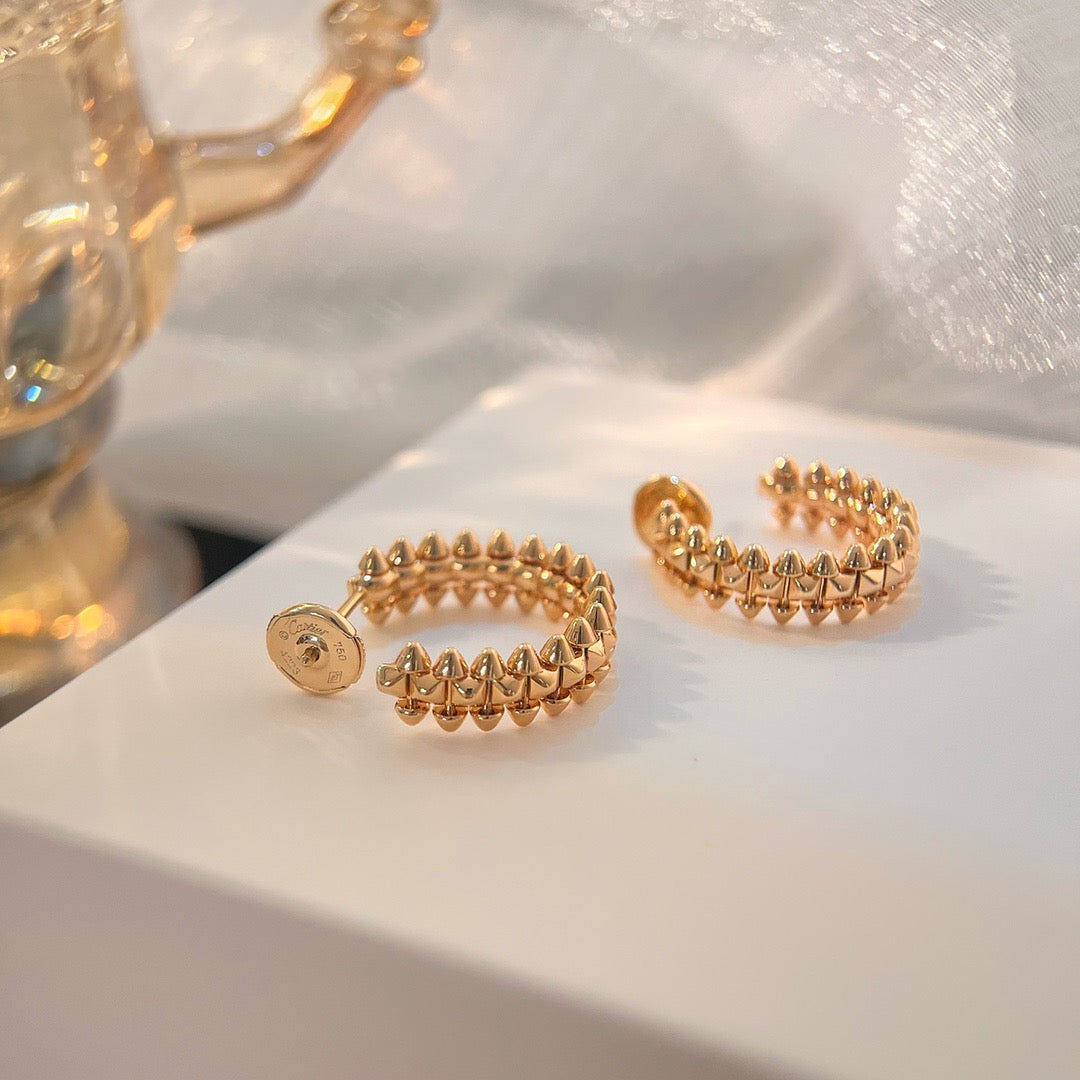 ¡®Imperial¡¯CLASH SMALL HOOP EARRINGS