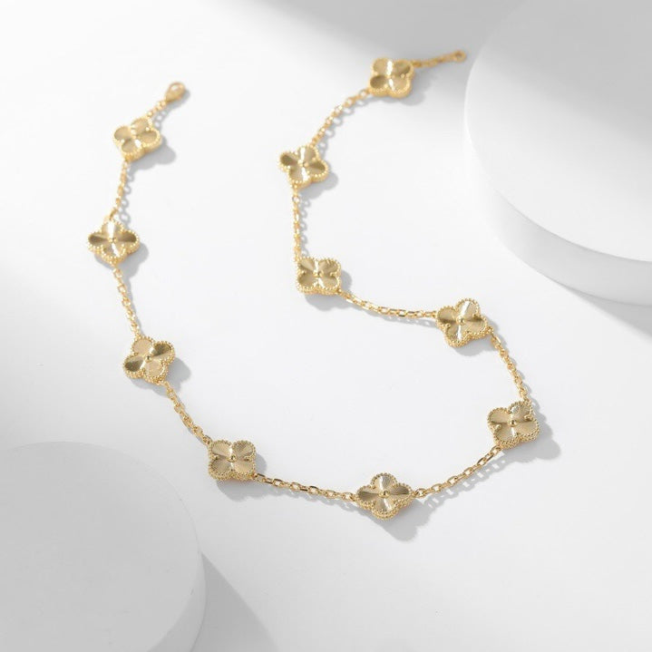 ¡®Imperial¡¯CLOVER 10 MOTIFS LASER NECKLACE