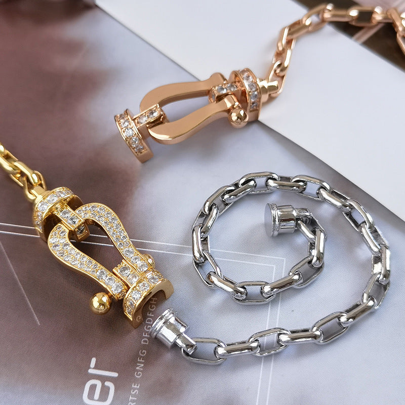 ¡®Imperial¡¯FORCE LARGE HORSESHOE CLASP  METAL BRACELET