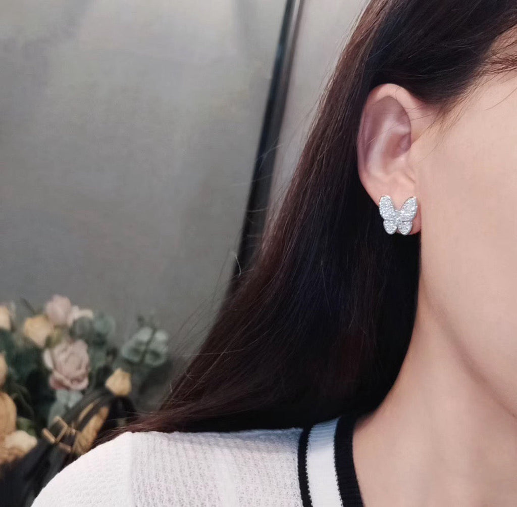 ¡®Imperial¡¯BUTTERFLY ALL DIAMOND EARRINGS