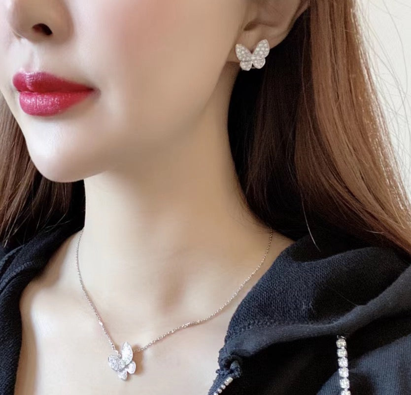 ¡®Imperial¡¯BUTTERFLY ALL DIAMOND EARRINGS