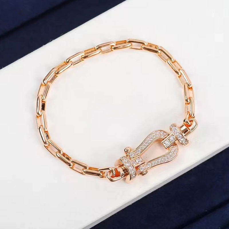 ¡®Imperial¡¯FORCE LARGE HORSESHOE CLASP  METAL BRACELET
