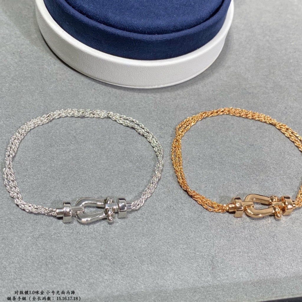 ¡®Imperial¡¯FORCE SMALL HORSESHOE  DIAMOND CHAIN ROPE BRACELET