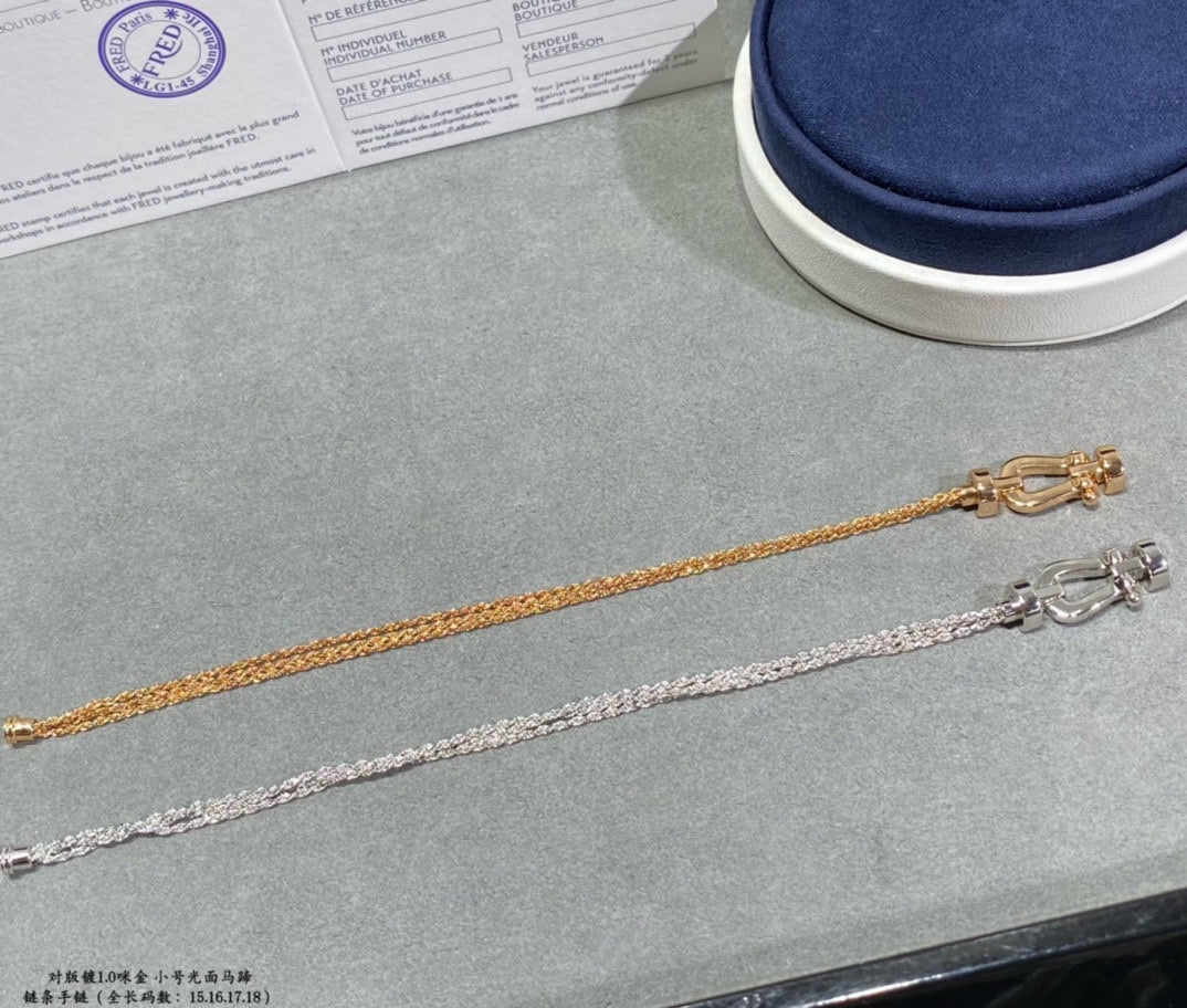 ¡®Imperial¡¯FORCE SMALL HORSESHOE  DIAMOND CHAIN ROPE BRACELET