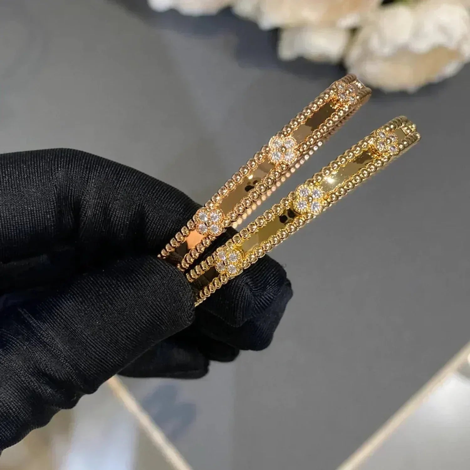 ¡®Imperial¡¯CLOVER BRACELET 4MM DIAMONDS