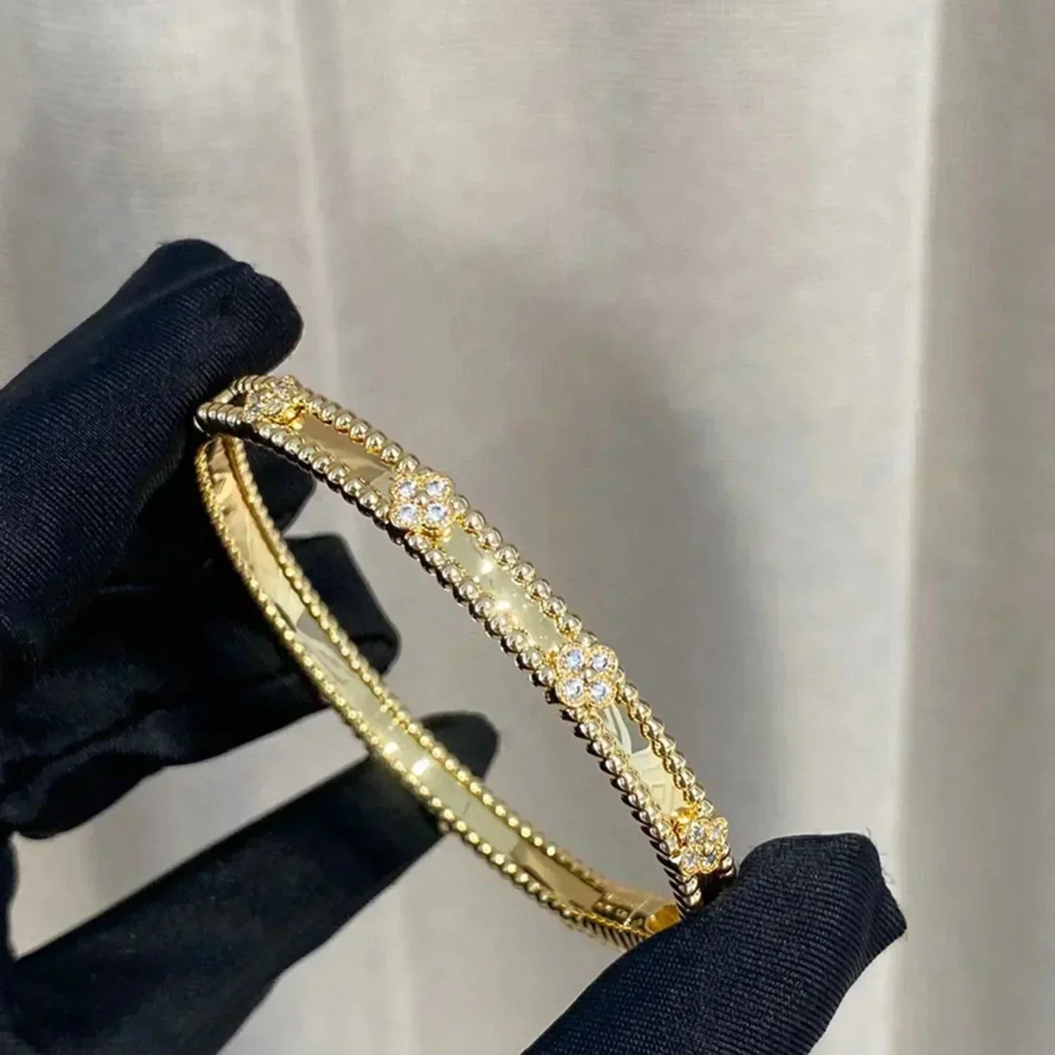 ¡®Imperial¡¯CLOVER BRACELET 4MM DIAMONDS