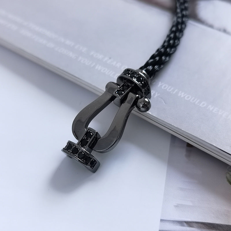 ¡®Imperial¡¯FORCE LARGE SERIES HORSESHOE BLACK SAMURAI BRACELET
