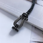 ¡®Imperial¡¯FORCE LARGE SERIES HORSESHOE BLACK SAMURAI BRACELET