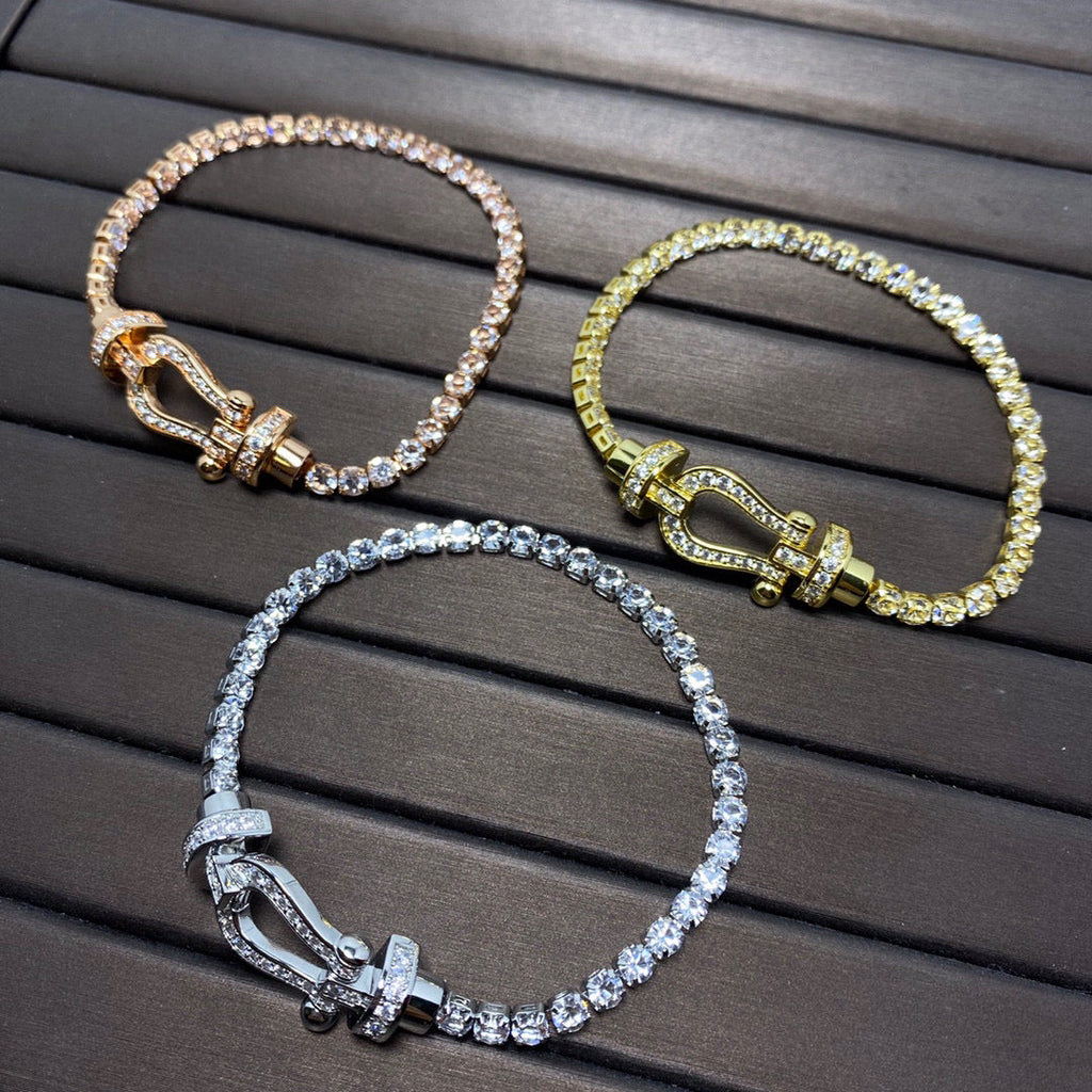 ¡®Imperial¡¯FORCE  HORSESHOE  DIAMOND TENNIS BRACELET