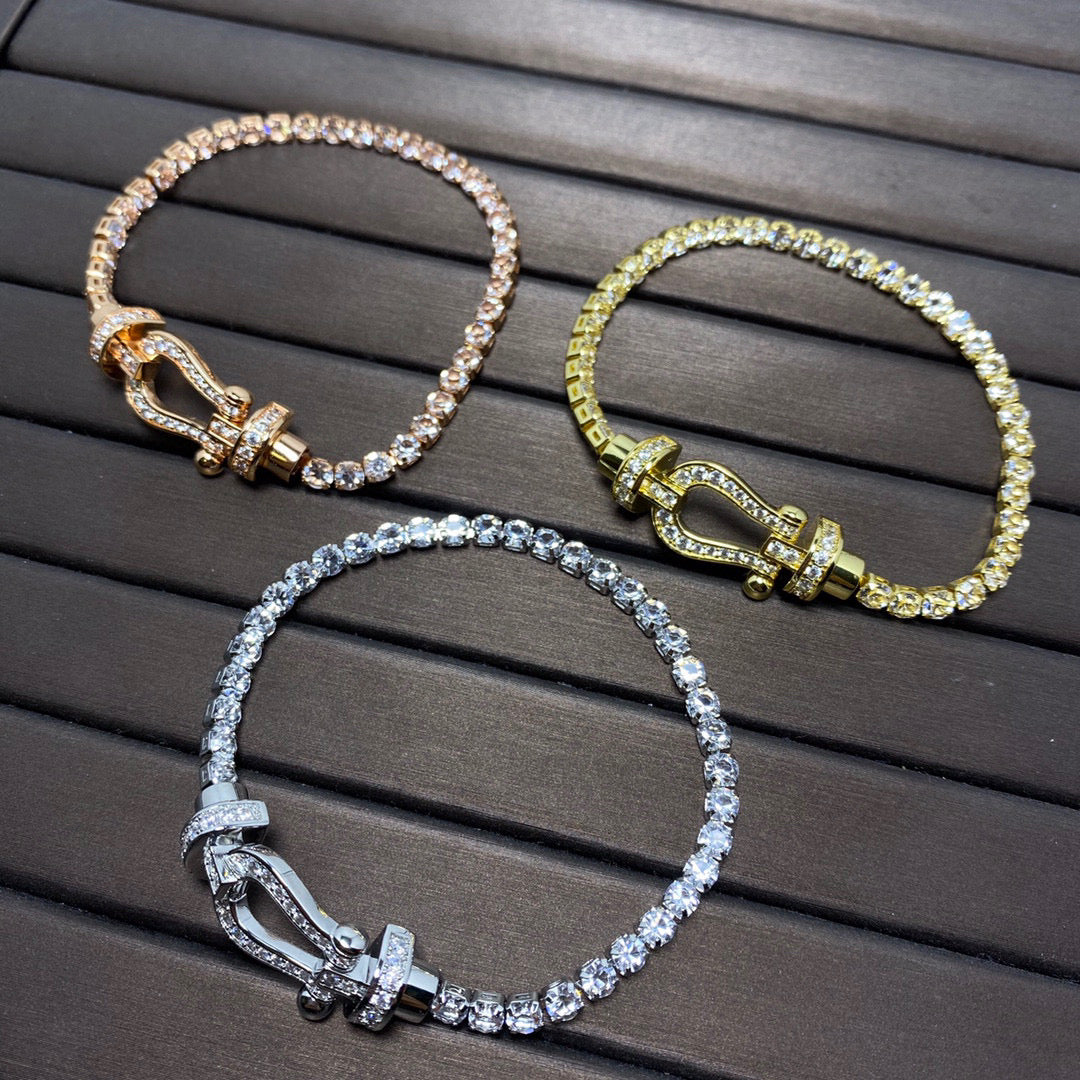 ¡®Imperial¡¯FORCE  HORSESHOE  DIAMOND TENNIS BRACELET